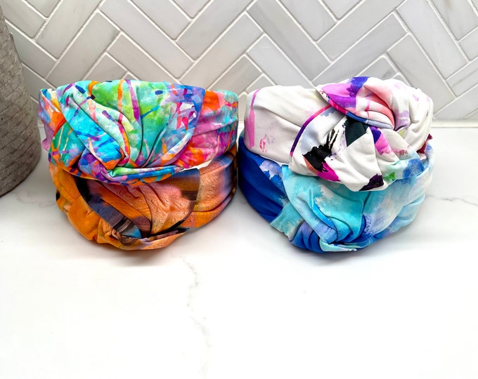 Top Knot Tie Dye Headband