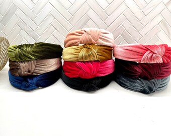 Classic Velvet Top Knot Headband