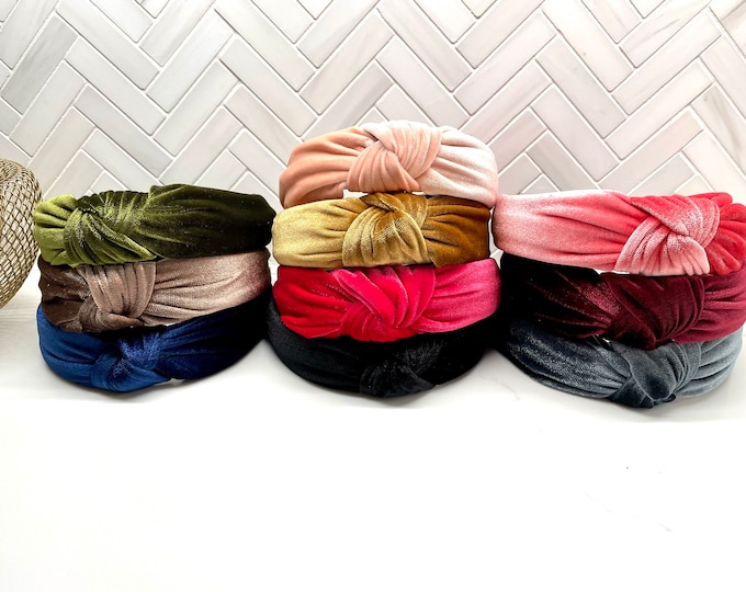 Classic Velvet Top Knot Headband