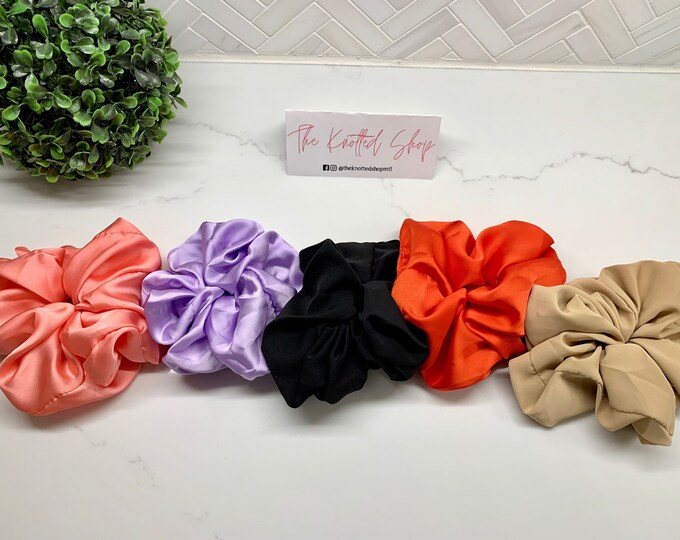 Large Silk Scrunchies