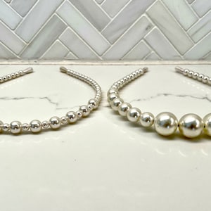 Perlen-Stirnband, Elegantes Stirnband für festliche Anlässe