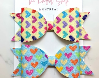 Hearts Hair Bow set