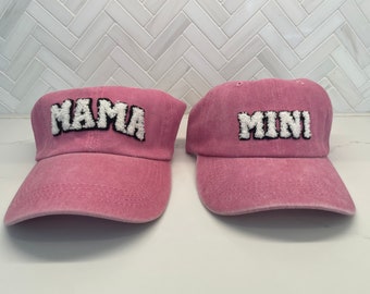 Mama and Mini cap/ matching baseball caps / matching hats