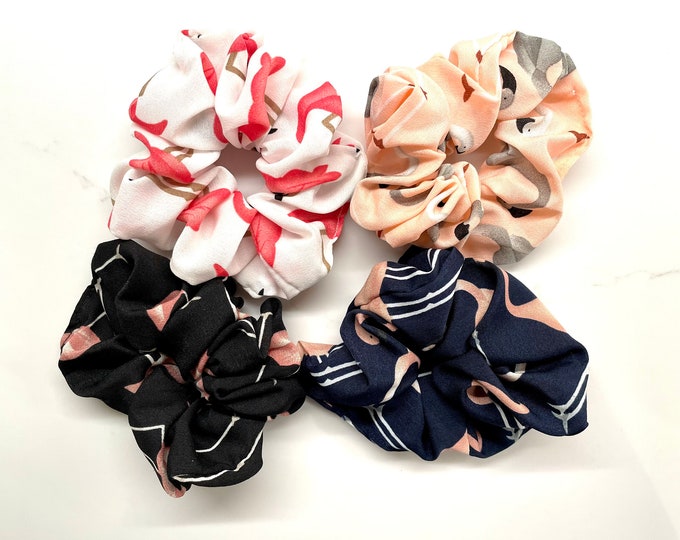 Flamingo Scrunchies