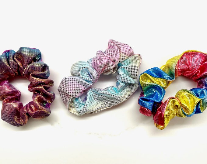 Glitter Tie Dye Hair Scrunchie