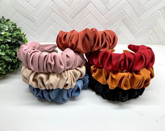 Ruched Ruffled Scrunchie Headband