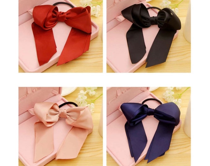 Satin Bow Hair Tie