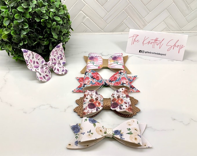 Floral Hair Bows