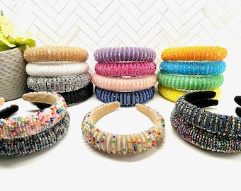 Beaded Gemstone Headband