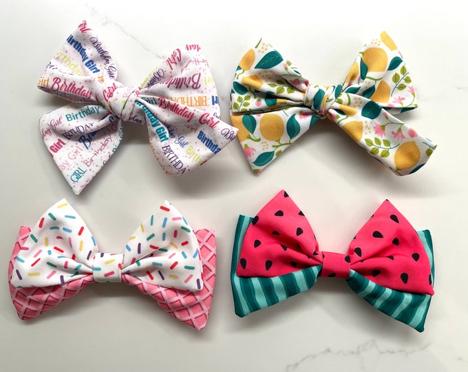 Lemon, Sprinkle, Watermelon or Birthday Bow