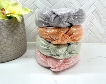 Sequins Top Knot Headband