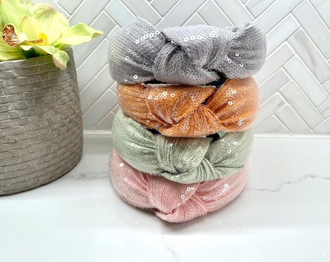 Sequins Top Knot Headband