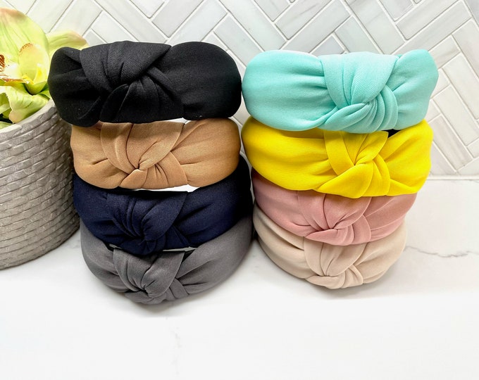 Classic Wide Padded Top Knot Headband