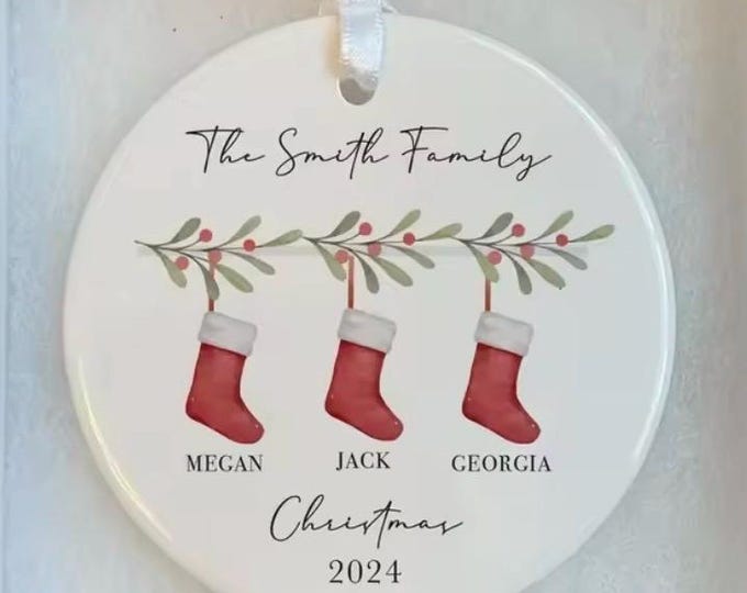 Personalized Christmas Ornament / holiday ornament/ Christmas gift / holiday decor / Family ornament