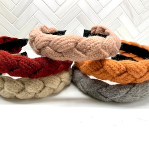 Braided Wool headband/ headbands for women/ winter headbands