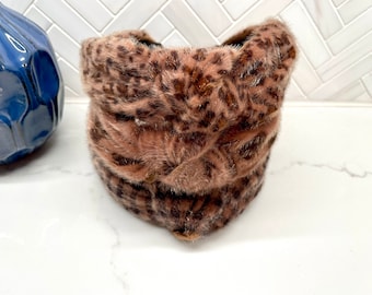 Faux Fur Top Knot Headband
