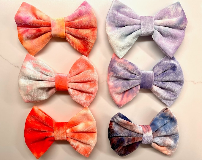 Tie Dye Baby Bow