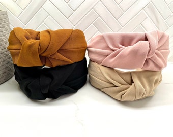 Wide Twist Top Knot Headband