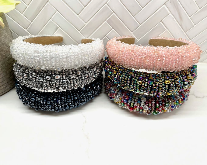 Beaded Gemstone Headband