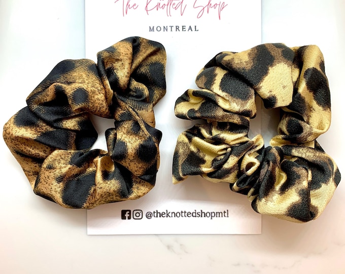 Leopard Hair Scrunchies