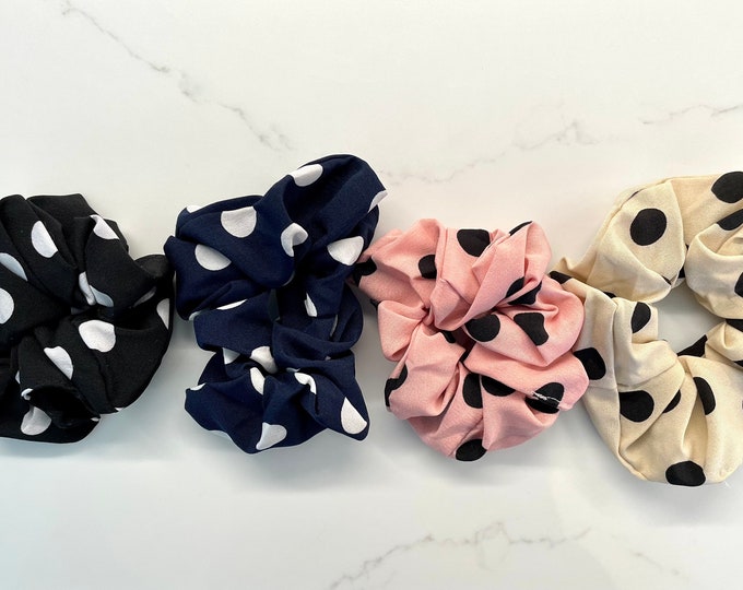 Polka Dot Scrunchies