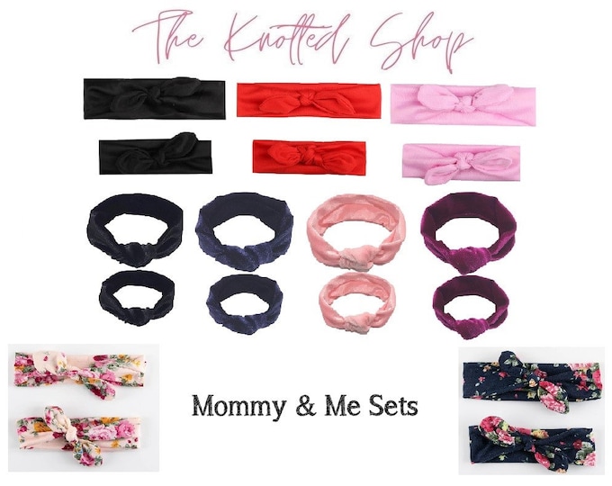 Mother Daughter Matching Headband Bow