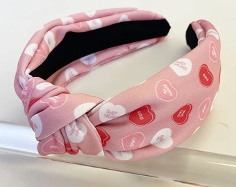 Conversation Heart Headband, Valentine's Day Hair Accessory