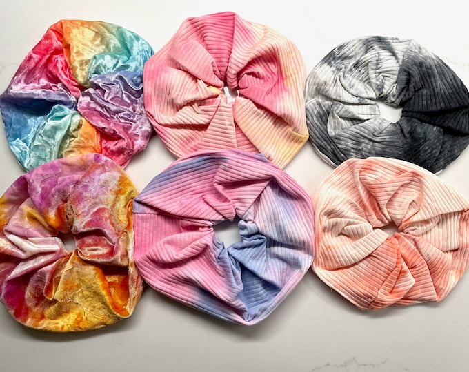 Oversized Tie Dye Scrunchies