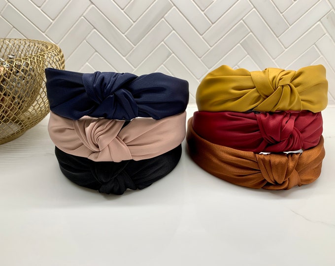 Adult & Kids Silk Top Knot Headband