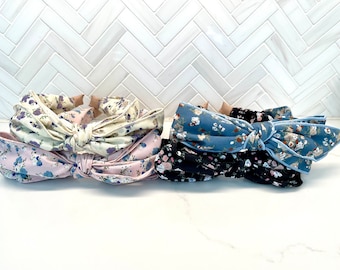 Floral Knot Headband, Spring Fashion Headpiece