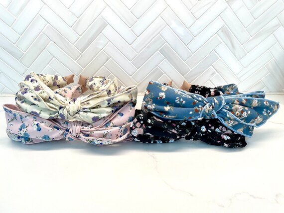 Floral Knot Headband, Spring Fashion Headpiece - Etsy New  display picture 3