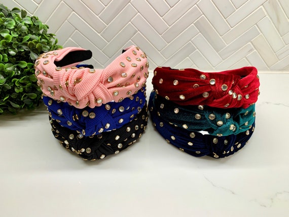 Bedazzled Knot Headband 2” New Amazon.com : Gmmidea Valentines Day Headband for Women Pearl  main image 2