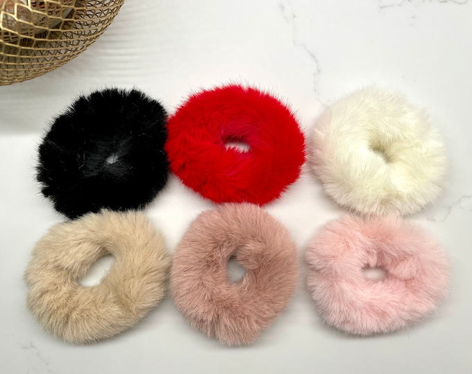 Fur Scrunchies