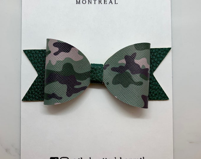 Camouflage Hair Bow