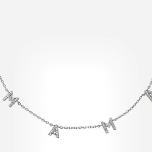Collier maman - argent sterling 925 - plaqué or 18 carats / cadeau d'anniversaire / cadeau de demoiselle d'honneur / collier cadeau maman