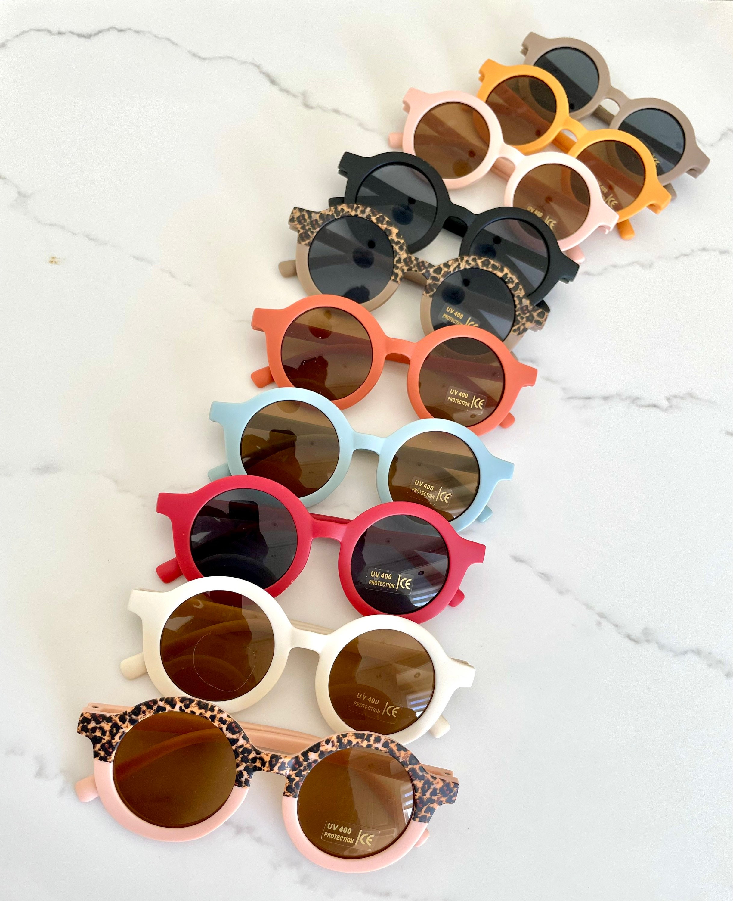 Korean Cute Round Sunglasses for Kids Girls Boys Children's Sun Glasses  UV400 | eBay