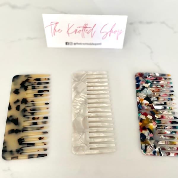 Tortoise Hair Comb Etsy