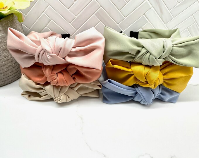 Silk Center Bow Headband