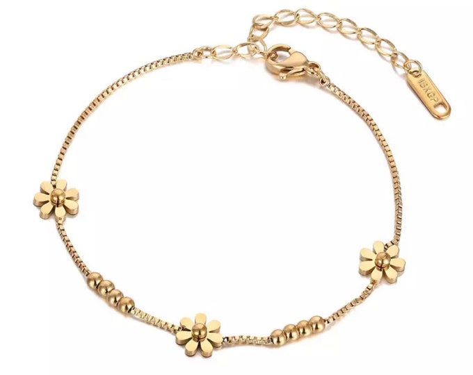 Daisy Flower Bracelet