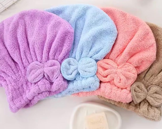 Adult & Teen Hair Drying Towel Cap