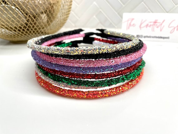 Glitter Headbands Girl Headbands Sparkle Headbands Pink