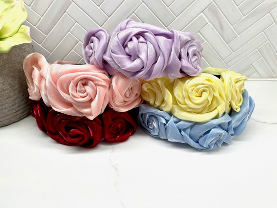 FRCOLOR Mexikanisches Stirnband Mit Roter Rose – Blumengirlande Als Haarschmuck Für Hochzeiten, Partys & Feste
