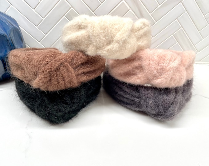 Warm Plush Top Knot Headband