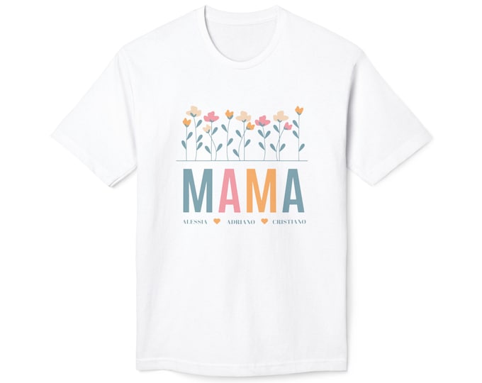 Mama Personalized Custom Name T-shirt - Mother's Day Gift