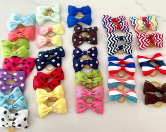 Pet Elastic Pig Tail Bows