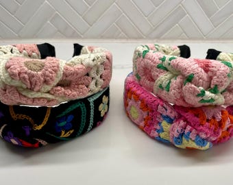 Floral Crochet Headband/ Flower Crochet Headband/ Fall styles / Chic Floral Headbands