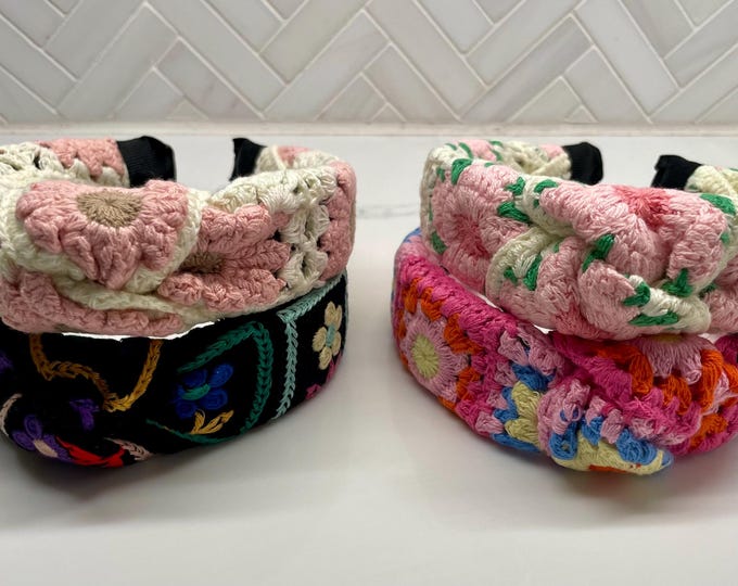 Floral Crochet Headband/ Flower Crochet Headband/ Fall styles / Chic Floral Headbands