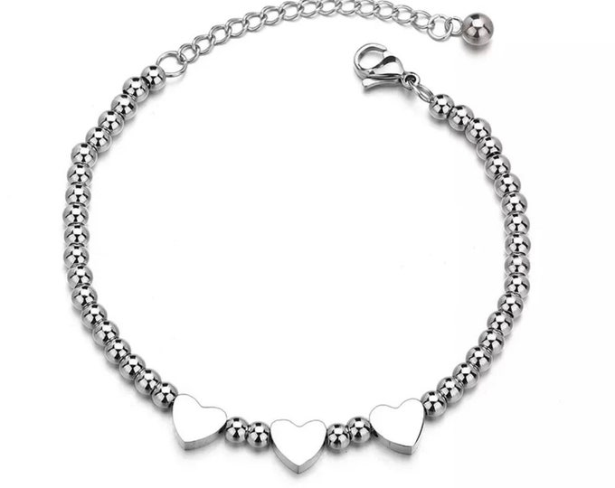 Triple Heart Bracelet