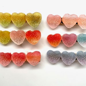 Herz Candy Haarspangen / Mama und ich Haarspangen / Herz Haarclip
