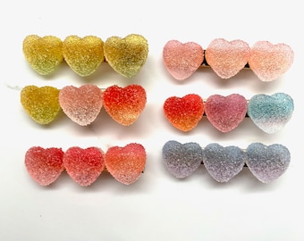 Heart Candy Hair Clips